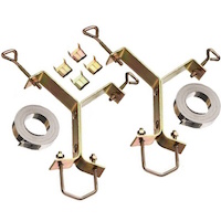 Antenna Chimney Mount 4 inch Y Style Brackets 18' Stainless Straps SKY6027