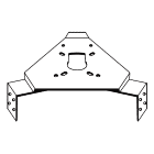 ROHN 45G 55G Accessory Shelf and Antenna Rotor Mount R-AS455G