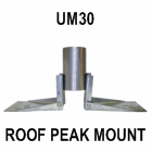ROHN Telescopic Antenna Mast Universal Roof Peak Ridge Roof Mount R-UM30