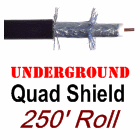 RG-11 TFC T11Q60/40-FE RG11 Quad Shield Coaxial Cable for Broadband
