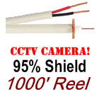 RG-59 18/2 95% Shield Siamese Coaxial Cable