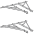 ROHN Antenna Wall Mounts