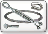 Hardware and Down Guy Materials