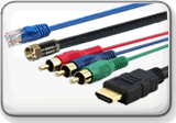 Short HDMI and Coaxial Jumper Cables