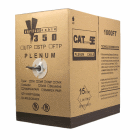 CAT-5E Plenum 24-AWG/ 4-pr CMP Rated UTP LAN Cable Gray