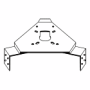 ROHN 45G 55G Accessory Shelf and Antenna Rotor Mount R-AS455G