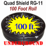RG-11 CommScope F11SSEF Coaxial Cable for Broadband RG11 Quad Shield