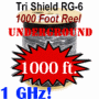 RG6 Direct Burial Satellite Antenna TV Coaxial Cable for Underground Use