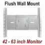 PDM-F 42� - 63� Flat Panel Flush Wall Mount