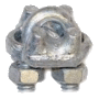 1/8"  Down Guy Wire Cable Clamp Galvanized Forged Steel 1/8CCF