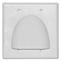 SKY05087 Skywalker Signature Series Double Gang Bundled Cable Wall Plate