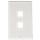 Decora Style Wall Plate with Two Port Keystone Strap