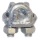 3/16" Down Guy Wire Cable Clamp Galvanized Forged Steel 3/16CCF