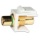RCA to RCA Green Female Keystone Jack Insert White
