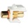 RCA to RCA Red Female Keystone Jack Insert White