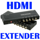 HDMI Extender uses five (5) Coaxial Cables
