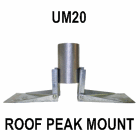 ROHN Telescopic Antenna Mast Universal Roof Peak Ridge Mount R-UM20