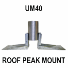 ROHN Telescopic Antenna Mast Universal Roof Peak Ridge Mount R-UM40