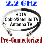 RG6 Coaxial Jumper Cable HD TV Antenna Satellite 9 Feet
