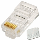 RJ45 8P8C Plug Connector for CAT6 Solid or Stranded Wire 100 Each Bag