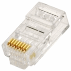 RJ45 8P8C Plug Connector for CAT5E Solid Wire - Bag of 100
