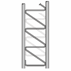 ROHN 55G 10 Foot Double Braced Tower Section R-55GDB