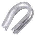 1/4 inch Standard Duty Open Eye Wire Rope Thimble 1/4TH