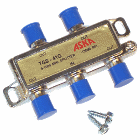 ASKA 4-Way Horz. Splitter 5-1000 MHz. -W- Ground