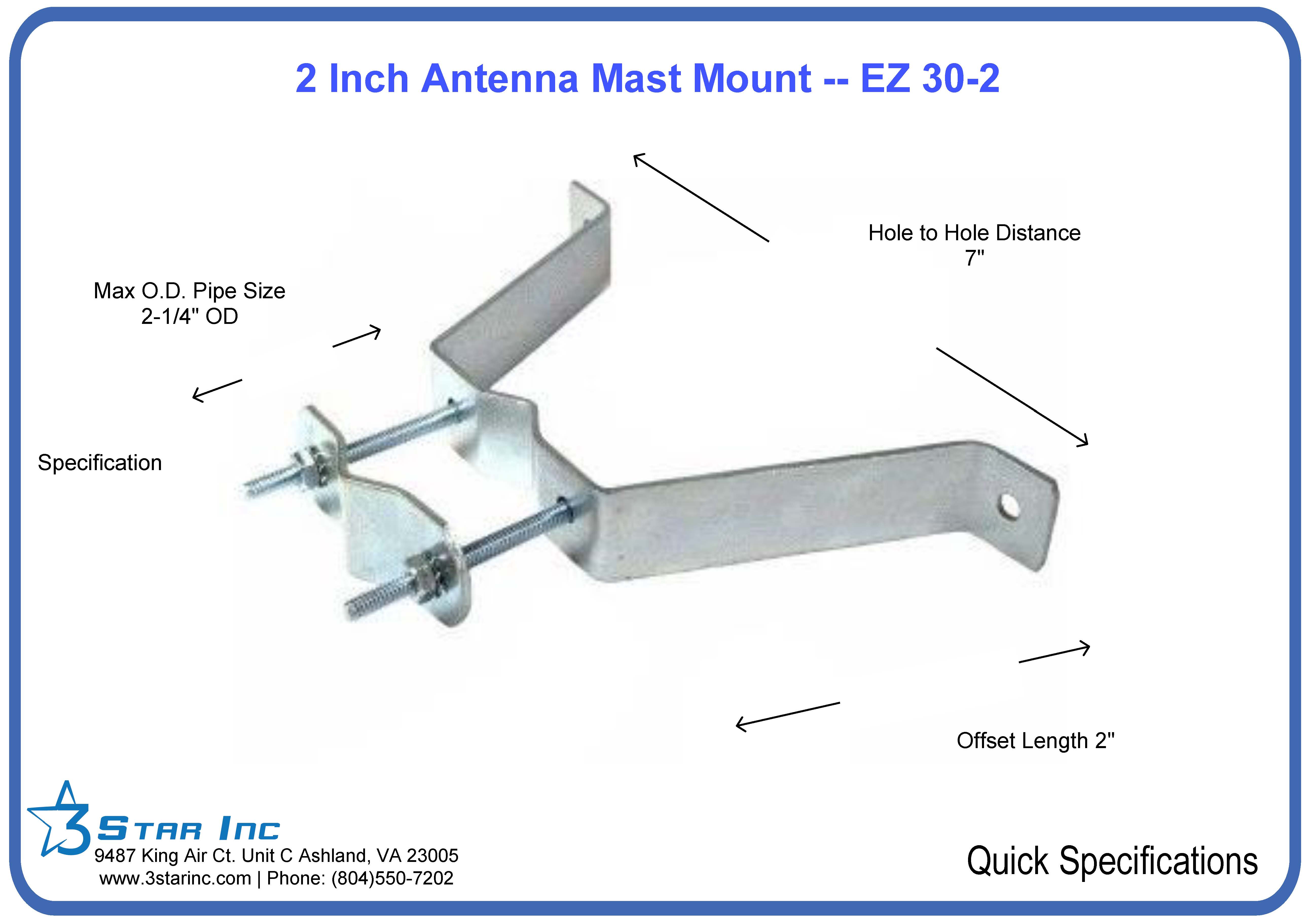 Wall Mount Antenna Bracket