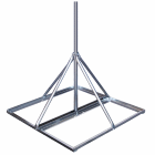 3S-FRM-166 Non-Penetrating Roof Mount - With 57" x 1.66" Mast  