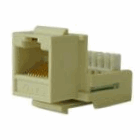 CAT 5E Keystone Voice Data Jack - IVORY