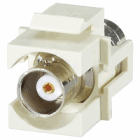 BNC Connector Keystone Jack Insert White