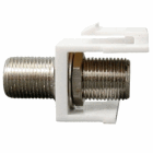 F-81 Coupler Keystone Jack Module White