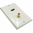 1 HDMI + 1 RCA Decora Style Wall Plate