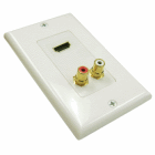 1 HDMI + 2 RCA Decora Style Wall Plate