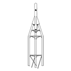 ROHN 25AG3 9 Foot 3.5 inch Tower Top Cap Section