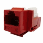 CAT 5E Keystone Voice Data Jack - RED