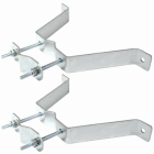 Telescopic TV Antenna Mast Heavy Duty 3" Wall Mount Bracket