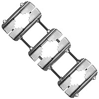 Three-way Pipe to Pipe or Tower Leg Antenna Mount 4" to 9" OD