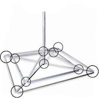 KY1577A BRM Non-Penetrating Roof Antenna Mount BOLT KIT ONLY