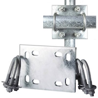 2-3/8" to 2-3/8 inch OD Pipe to Pipe Cross-over Plate Kit