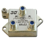 HRV-2V 2-Way Power Passing Splitter Satellite 2.2 GHz Vertical Port