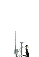 LRCL 3' Foot x 5/8" Copper Clad Lightning Rod for Tower Plate Cap & Leg Mount