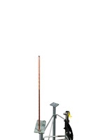 LRCL 4' Foot x 5/8" Copper Clad Lightning Rod for Tower Plate Cap & Leg Mount