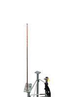 LRCL 5' Foot x 5/8" Copper Clad Lightning Rod for Tower Plate Cap & Leg Mount