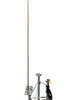 LRCL 8' Foot x 5/8" Copper Clad Lightning Rod for Tower Plate Cap & Leg Mount