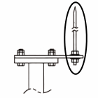 LRCL 4' Foot x 5/8" Copper Clad Lightning Rod for Tower Assembly Plates and Caps