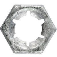 7/16"-14 Spring Steel Zinc Finish Self-Locking Hex Pal Nut