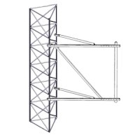 ROHN D1130 Side Arm Antenna Mount for 25G 45G 55G 65G Tower