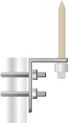 ROHN Tower Leg or Pipe Lightning Rod Clamp Kit VY1949A